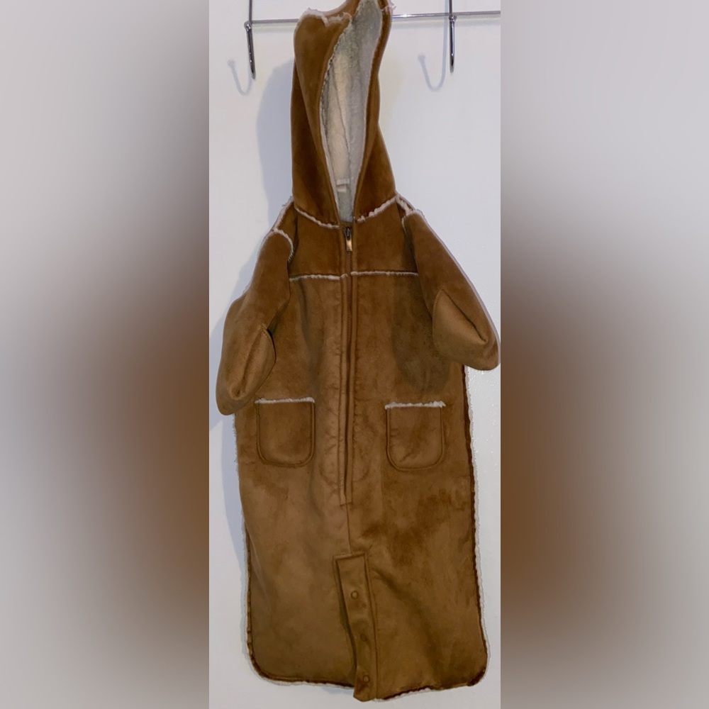 Infant Faux suede infant snow suit